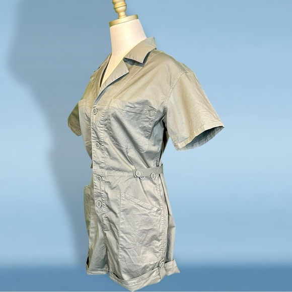Pistola ‘Parker Field Short Romper’ in “Colonel” Olive Green Size Small - Picture 4 of 16